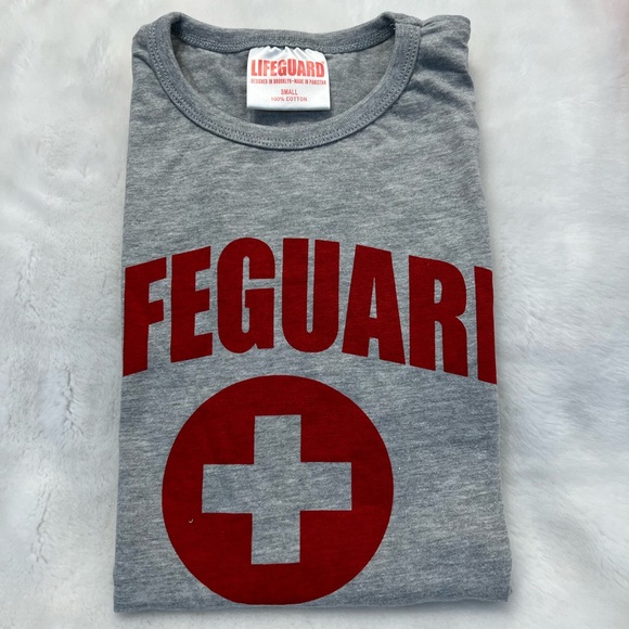 NWT Lifeguard men muscle tee 100%cotton size small T-shirt top - Picture 3 of 3